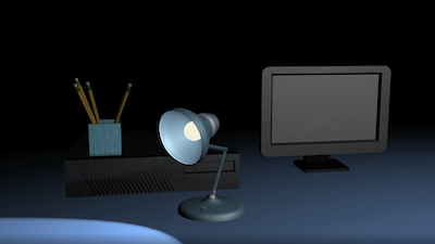 Animated lamp character